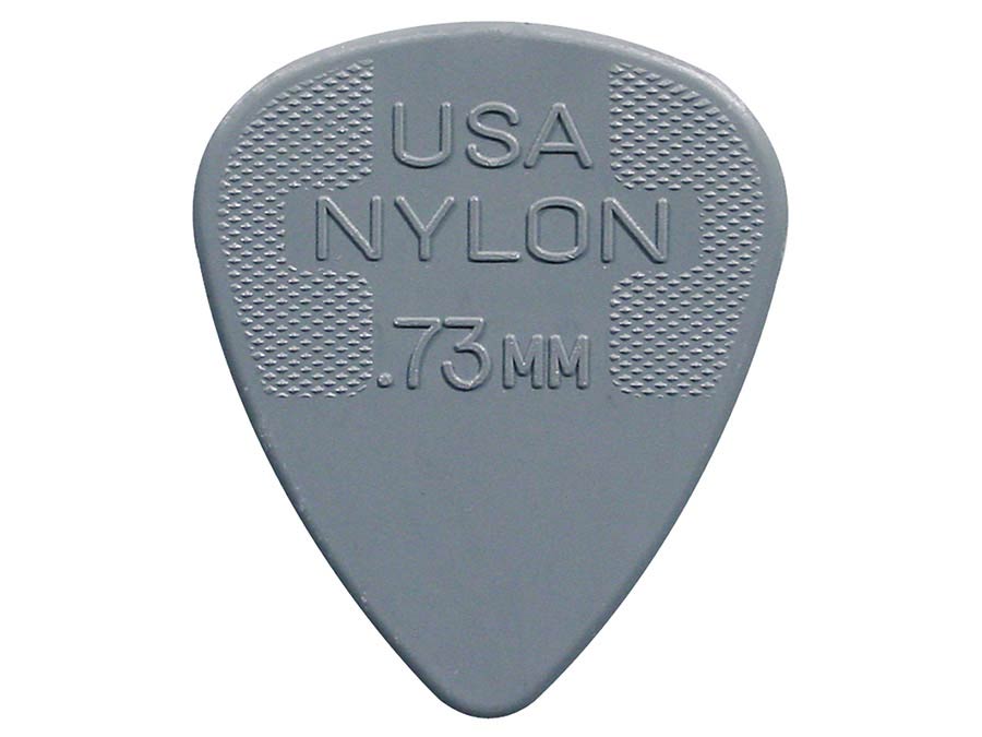 Dunlop 44-P-73 Nylon Standard Plectra 0.73 mm Grijs