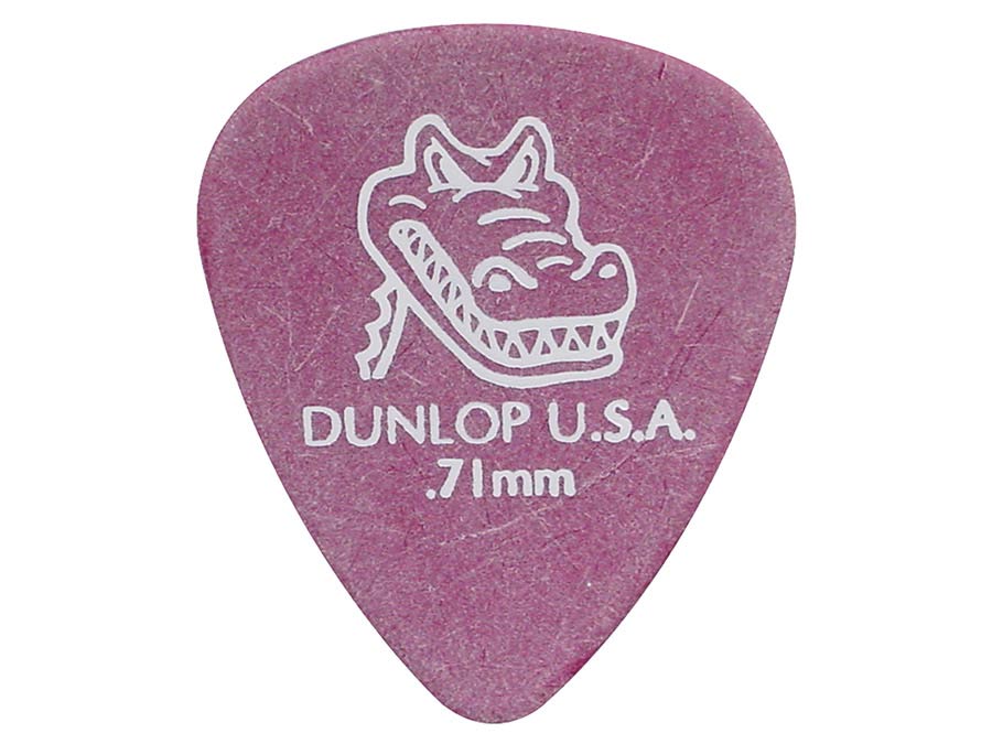 Dunlop 417-P-71 Gator Grip Plectra 0.71 mm Paars