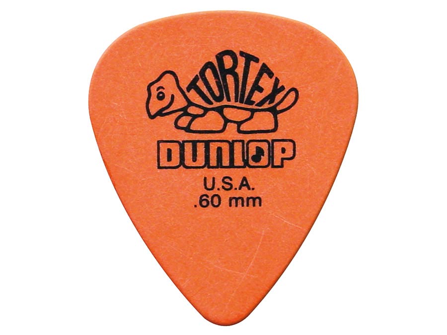 Dunlop 418-P-60 Tortex Standard Plectra 0.60 mm Oranje