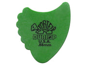 Dunlop 414-R-88 Tortex Sharkfin Plectra 0.88 mm Groen