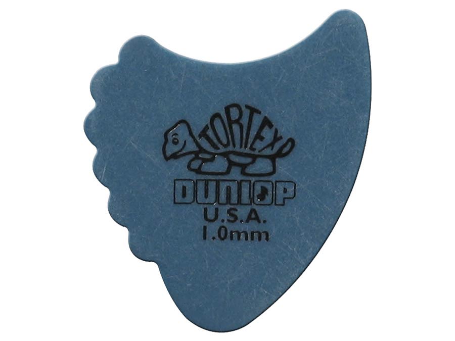 Dunlop 414-R-100 Tortex Sharkfin Plectra 1.00 mm Blauw