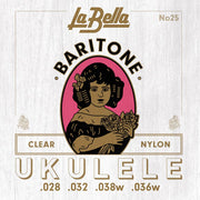La Bella 25 Acoustic Folk ukelelesnaren