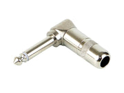 Switchcraft SC-226 haakse 6,35 mm mono jackplug - nikkel