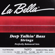 La Bella 760FD Deep Talkin' Bass flatwound bassnaren voor Danelectro, 042-083