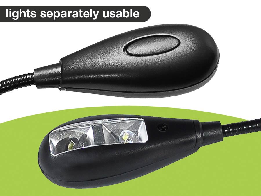 Boston MSL-504 lessenaar LED-licht met 2x2 LED's