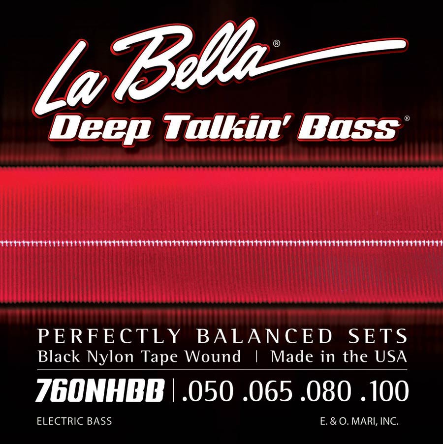 La Bella 760NHBB Deep Talkin' Bass tape wound bassnaren voor elektrische Höfner vioolbas, 050-100