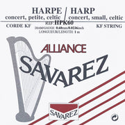 Savarez HPK60 Alliance harpsnaar voor kleine harp en concertharp 0,60 mm 1 m