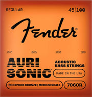 Fender snarenset akoestische basgitaar, 32" medium scale, phosphor bronze wound, 045-055-075-095