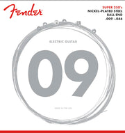 Fender snarenset elektrisch, nickel roundwound, regular light, 009-011-016-026-036-046