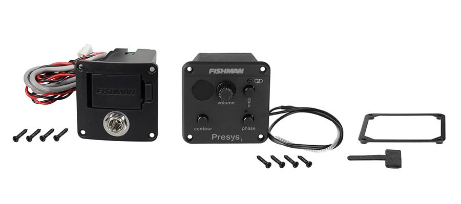 Richwood PSY-AAA-AAA vervangingsonderdeel Fishman Presys I voorversterker met element, batterijhouder en jack-uitgang