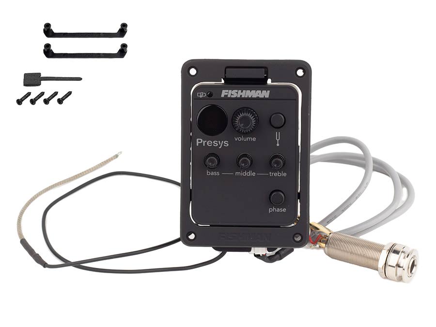 Richwood PSY-101 vervangingsonderdeel Fishman Presys voorversterker met element en jackplug in de staartknop