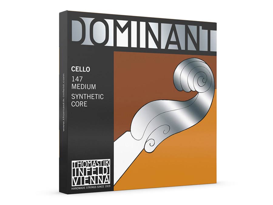 Thomastik-Infeld TH-147 snarenset voor cello 4/4, medium, bestaande uit TH-142, TH-143, TH-144 en TH-145