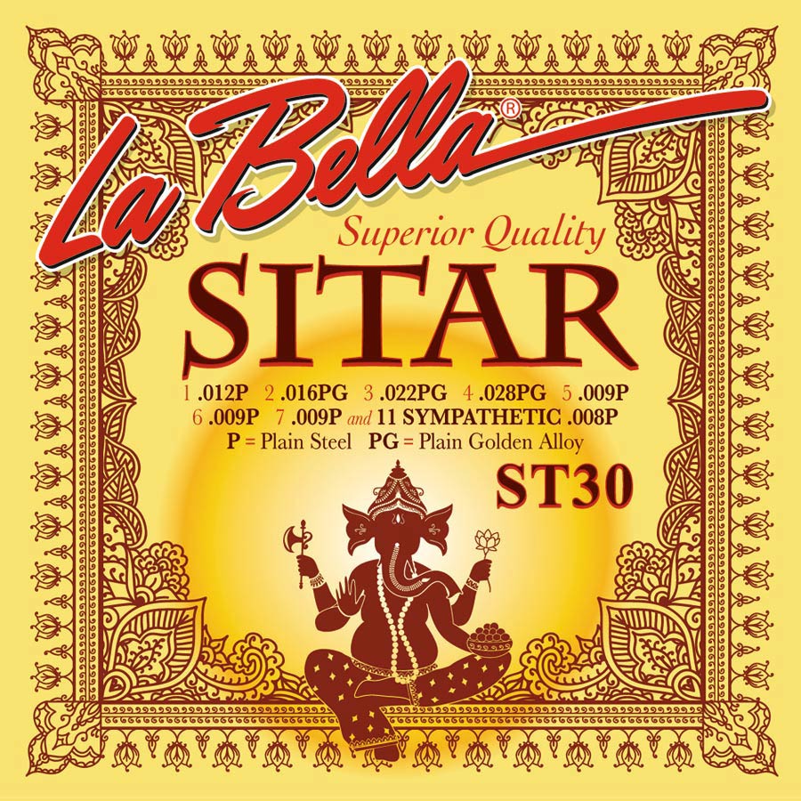 La Bella ST30 World Folk snaren voor sitar, 008-028