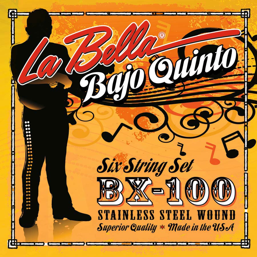 La Bella BX100 World Folk snaren voor bajo sexto, 023-078