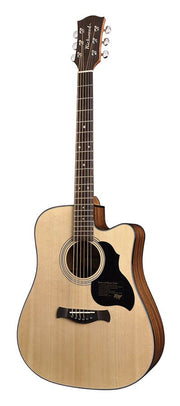 Richwood D-40-CE Master Series handgemaakte dreadnought gitaar, massief sparren en mahonie, Presys I, glanzend afgewerkt