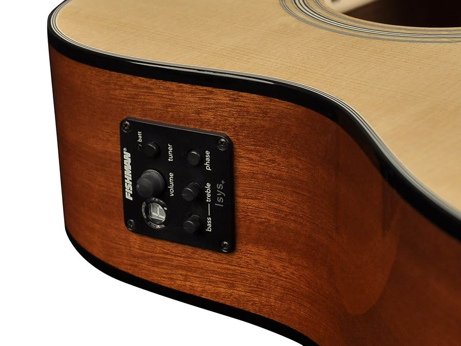 Richwood G-40-CE Master Series handgemaakte grand auditorium gitaar, massief sparren en mahonie, Presys I, glanzend afgewerkt