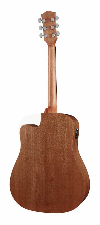 Richwood D-50-CE Master Series handgemaakte dreadnought gitaar, massief mahonie, Presys I, satijn afgewerkt