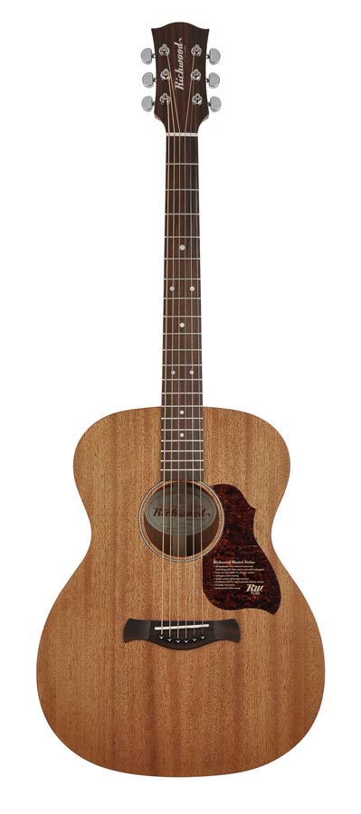 Richwood A-50 Master Series handgemaakte auditorium OOO gitaar, massief mahonie, satijn afgewerkt