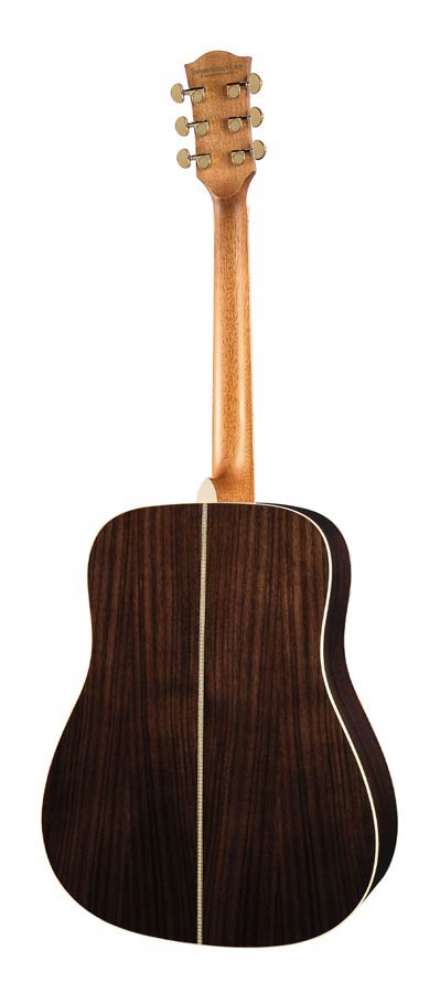 Richwood D-70-VA Master Series handgemaakte dreadnought gitaar, massief sparren en palissander, echte abalone, vintage amber