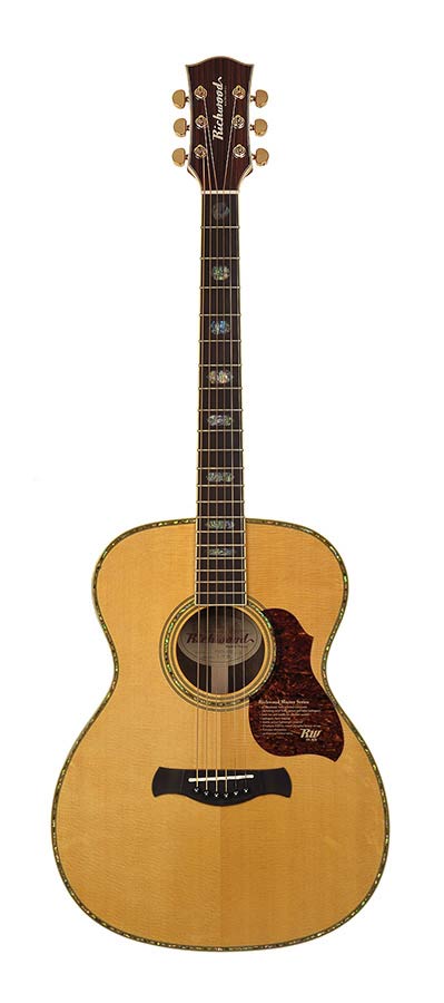 Richwood A-70-VA Master Series handgemaakte auditorium OOO gitaar, massief sparren en palissander, echt abalone inleg