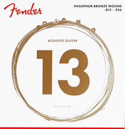 Fender snarenset akoestisch, phosphor bronze roundwound, medium, 013-017-026-036-046-056