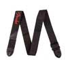 Fender gitaarriem, 5cm breed, 'Poly Logo', rood Fender logo