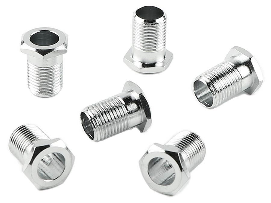 Fender mechaniekbussen voor Amerikaanse en locking mechanieken, chroom, set van 6