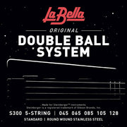 La Bella S300 Double Ball End snaren met dubbel bal-einde, 045-128