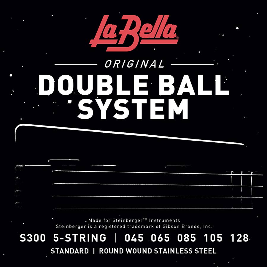 La Bella S300 Double Ball End snaren met dubbel bal-einde, 045-128