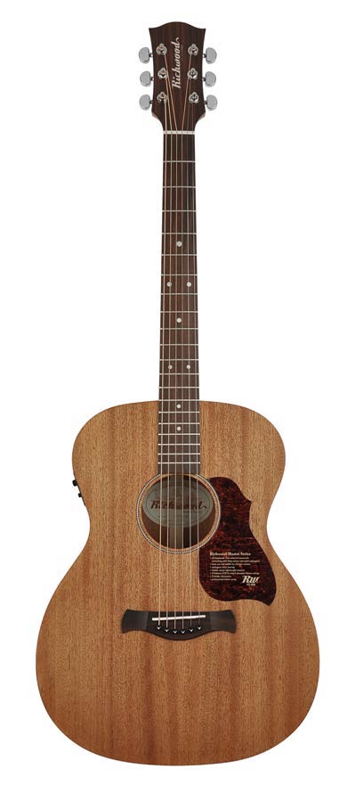 Richwood A-50-E Master Series handgemaakte auditorium OOO gitaar, massief mahonie, Presys I, satijn afgewerkt