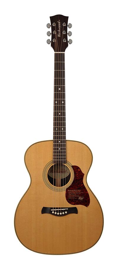 Richwood A-65-VA Master Series handgemaakte auditorium OOO gitaar, massief sparren en palissander, vintage afgewerkt