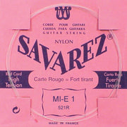 Savarez 521R E-1-snaar voor klassieke gitaar – normale spanning