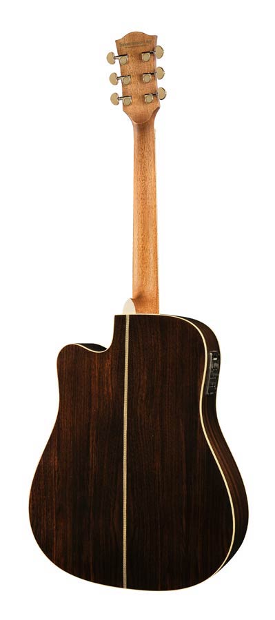 Richwood D-70-CEVA Master Series handgemaakte dreadnought gitaar, massief sparren en palissander, echte abalone, Presys 201