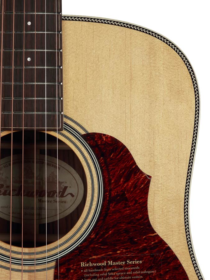 Richwood D-265-VA All Solid Master Series custom shop dreadnought, sparren en palissander, vintage aged afgewerkt
