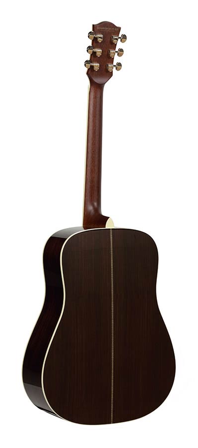 Richwood D-270-VA All Solid Master Series custom shop dreadnought, sparren en palissander, ebbenhout toets, echt abalone, vintage aged afgewerkt
