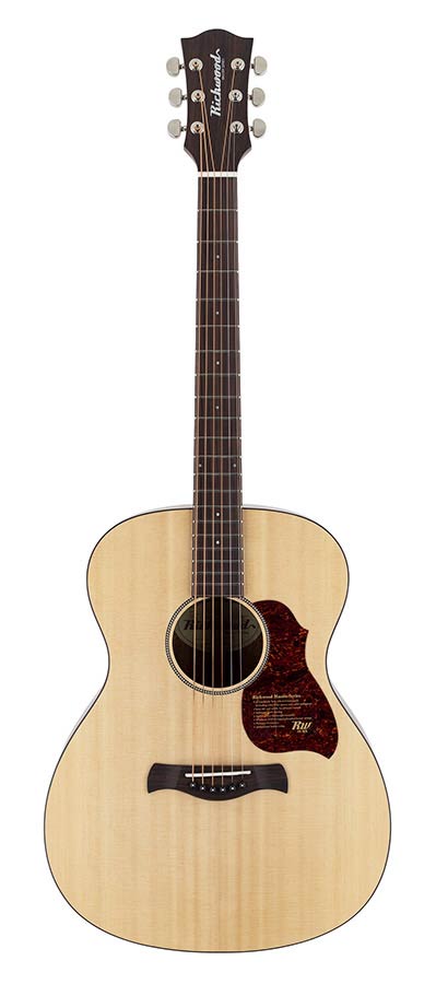 Richwood A-220 All Solid Master Series custom shop auditorium OOO, sparren, mat afgelakt en mahonie