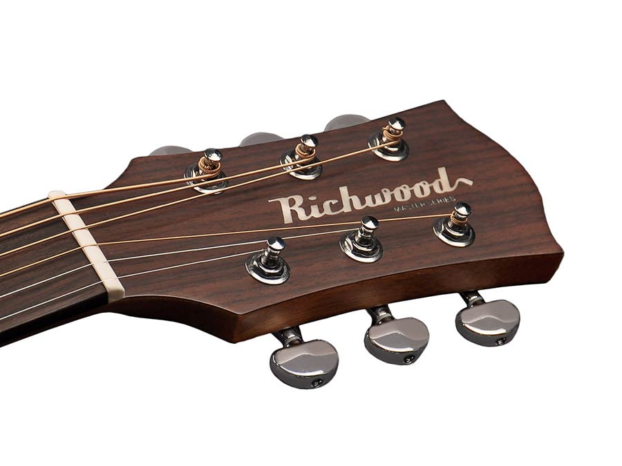 Richwood A-220 All Solid Master Series custom shop auditorium OOO, sparren, mat afgelakt en mahonie