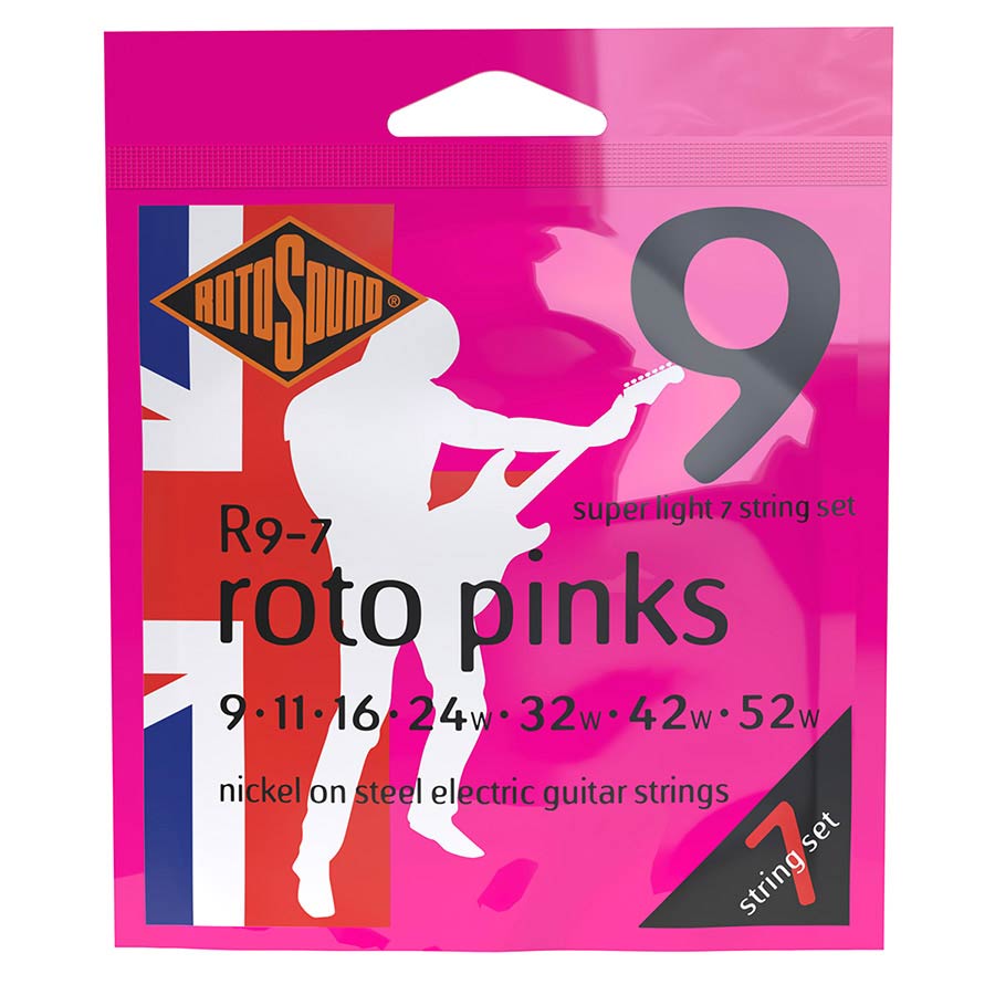 Rotosound R9-7 Roto snarenset voor elektrische gitaar, 7-snarig