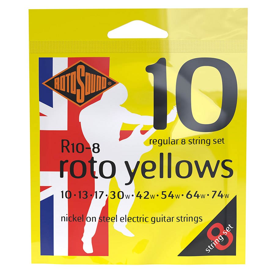 Rotosound R10-8 Roto snarenset voor elektrische gitaar, 8-snarig