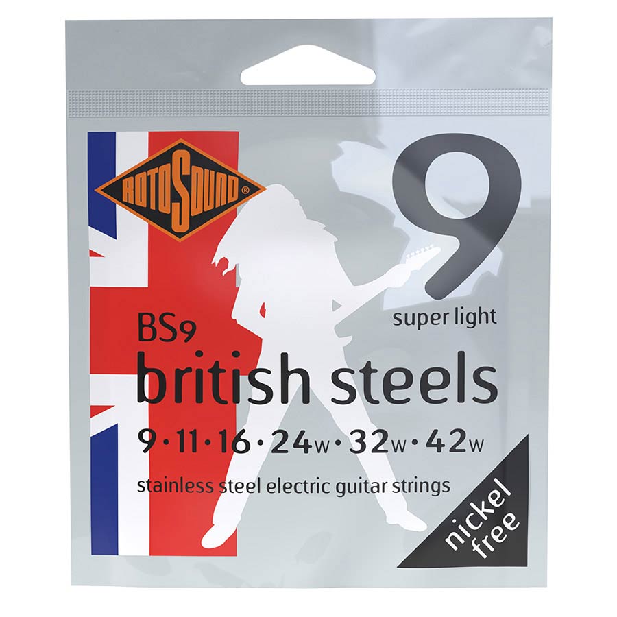 Rotosound BS9 British Steels snarenset voor elektrische gitaar