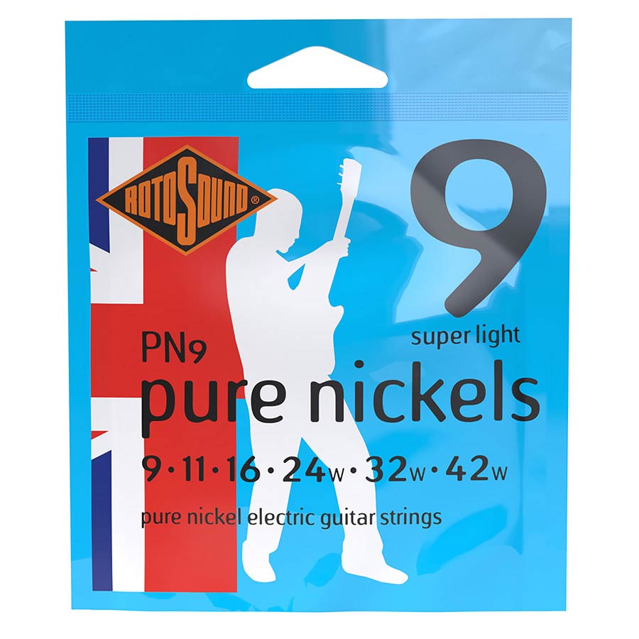 Rotosound PN9 Pure Nickels snarenset voor elektrische gitaar