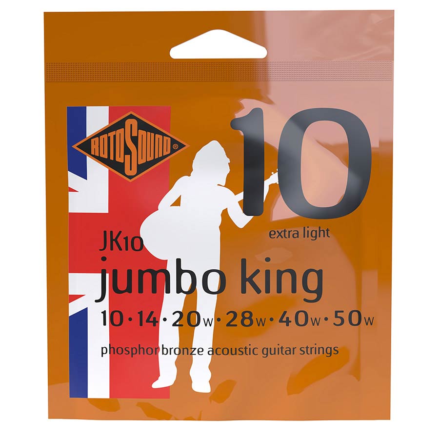 Rotosound JK10 Jumbo King snarenset voor akoestische gitaar