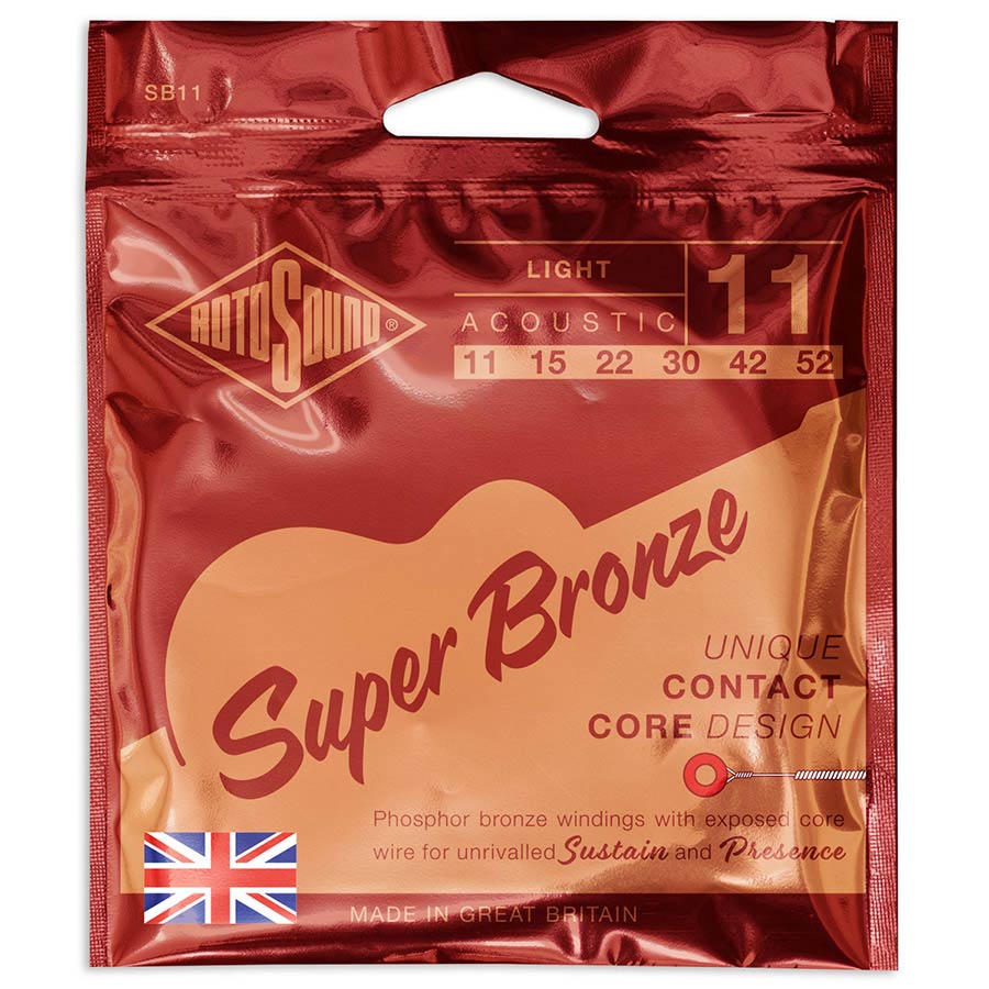 Rotosound SB11 PSD Super Bronze snarenset voor akoestische gitaar