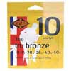 Rotosound TB10 Tru Bronze snarenset voor akoestische gitaar