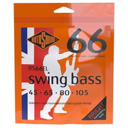 Rotosound RS66EL Swing Bass 66 snarenset elektrische basgitaar, stainless steel, 45-105, standard gauge, extra long scale