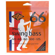Rotosound SM665 Swing Bass 66 snarenset elektrische basgitaar, 5-snarig, stainless steel, 40-125, hybrid gauge