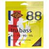 Rotosound RS88M Tru Bass 88 snarenset elektrische basgitaar, black nylon flatwound, 65-115, standard gauge, medium scale