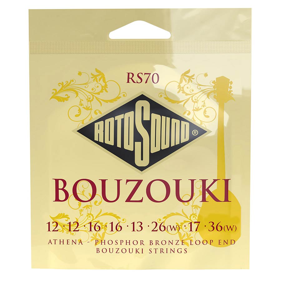 Rotosound RS70 Traditional Instruments snarenset bouzouki, phospor bronze, loop end