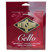 Rotosound RS3000 Orchestral & Jazz snarenset cello 4/4, chrome flatwound, super high burnished