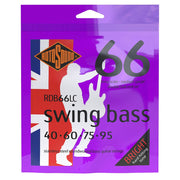 Rotosound RDB66LC Swing Bass 66 snarenset elektrische basgitaar, stainless steel, 40-95 double ball end, medium gauge